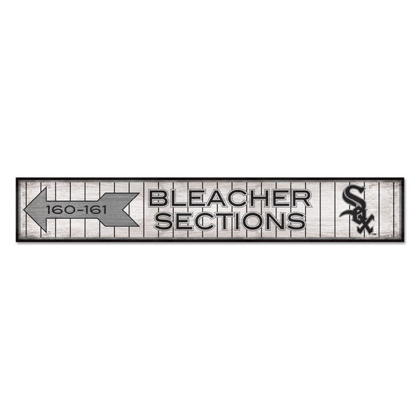 Chicago White Sox BLEACHERS Wood Sign 6"x36" 3/8" thick