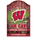 Wholesale-Wisconsin Badgers Wood Sign 11" x 17" 1/4" thick