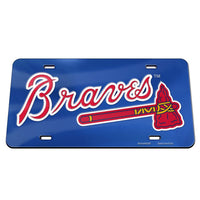 Atlanta Braves Specialty Acrylic License Plate