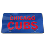 Chicago Cubs Specialty Acrylic License Plate