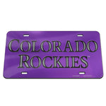 Colorado Rockies Specialty Acrylic License Plate