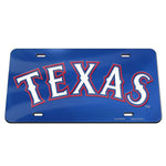 Texas Rangers Specialty Acrylic License Plate