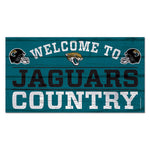 Jacksonville Jaguars Wood Sign 13"x24" 1/4" thick