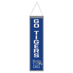 Memphis Tigers Wool Banner 8" x 32"