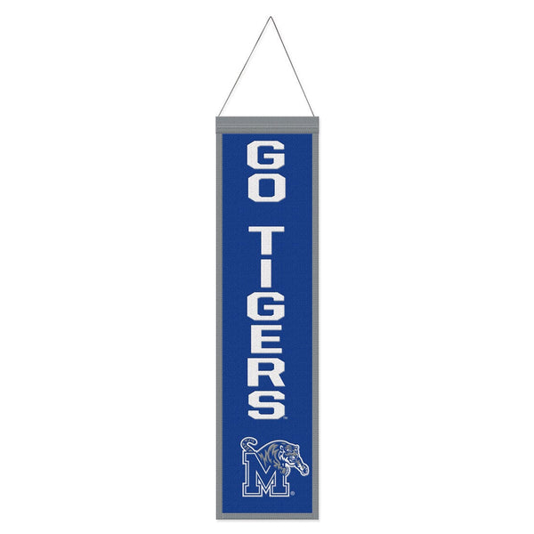 Memphis Tigers Wool Banner 8" x 32"