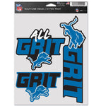 Detroit Lions All Grit Multi Use 3 Fan Pack