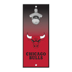Chicago Bulls Ombre Bottle Opener Sign 5x11