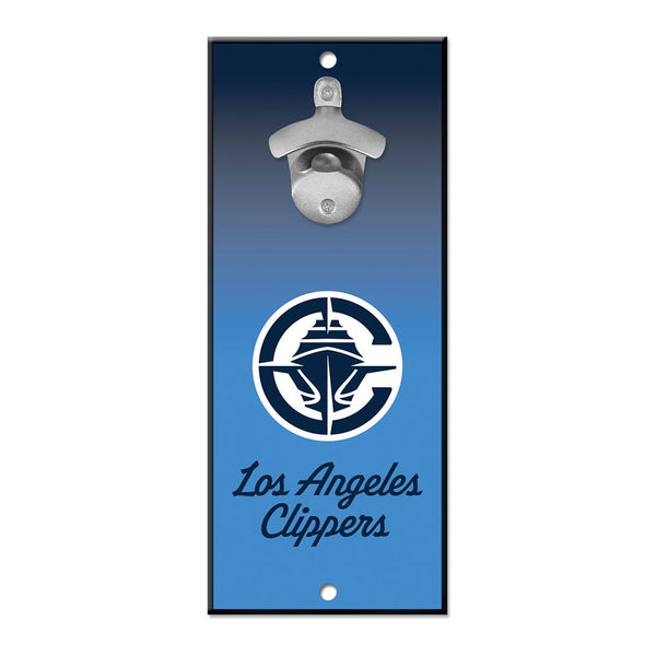 Los Angeles Clippers Ombre Bottle Opener Sign 5x11