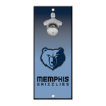 Memphis Grizzlies Ombre Bottle Opener Sign 5x11
