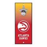 Atlanta Hawks Ombre Bottle Opener Sign 5x11