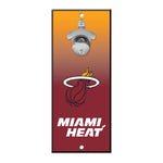 Miami Heat Ombre Bottle Opener Sign 5x11
