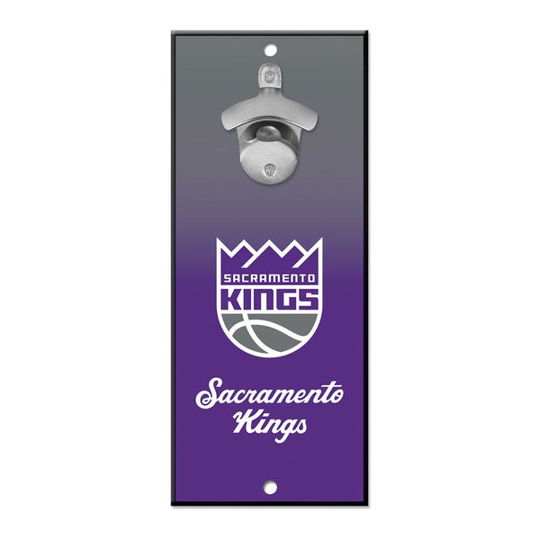 Sacramento Kings Ombre Bottle Opener Sign 5x11