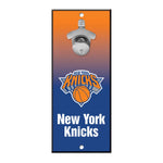 New York Knicks Ombre Bottle Opener Sign 5x11