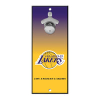 Los Angeles Lakers Ombre Bottle Opener Sign 5x11