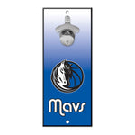 Dallas Mavericks Ombre Bottle Opener Sign 5x11