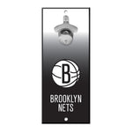 Brooklyn Nets Ombre Bottle Opener Sign 5x11