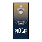 New Orleans Pelicans Ombre Bottle Opener Sign 5x11