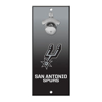 San Antonio Spurs Ombre Bottle Opener Sign 5x11