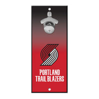 Portland Trail Blazers Ombre Bottle Opener Sign 5x11