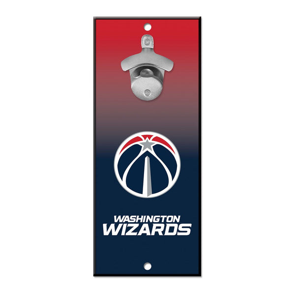 Washington Wizards Ombre Bottle Opener Sign 5x11