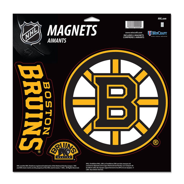 Boston Bruins Vinyl Magnet 11" x 11"