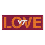 Wholesale-Virginia Tech Hokies Wood Sign 8"x23" 1/4" thick