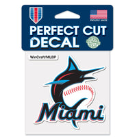 Miami Marlins Perfect Cut Color Decal 4" x 4"
