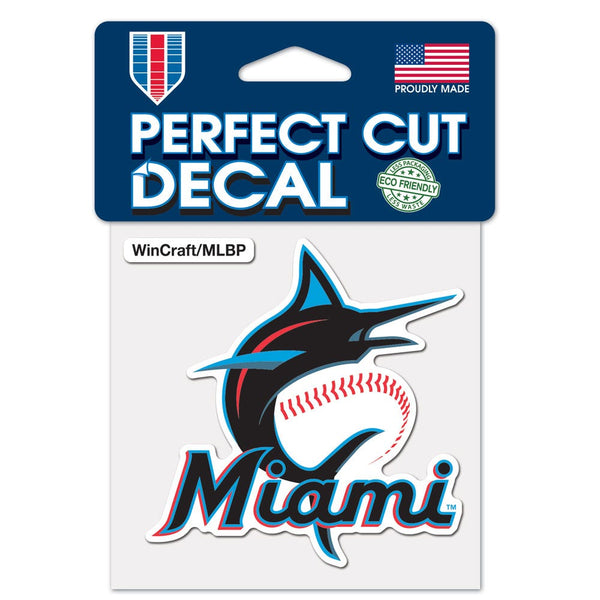 Miami Marlins Perfect Cut Color Decal 4" x 4"