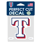 Texas Rangers Perfect Cut Color Decal 4" x 4"