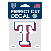 Texas Rangers Perfect Cut Color Decal 4" x 4"