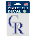 Colorado Rockies CR Perfect Cut Color Decal 4" x 4"