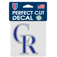 Colorado Rockies CR Perfect Cut Color Decal 4" x 4"