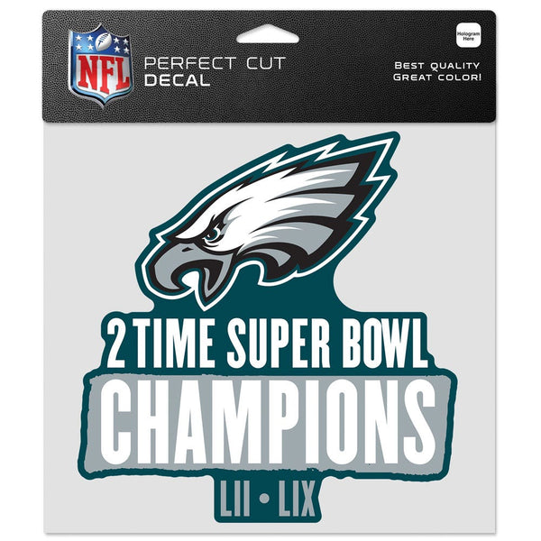 Super Bowl Champions Philadelphia Eagles Perfect Cut Color Decal 8" x 8"