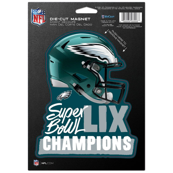 Super Bowl Champions Philadelphia Eagles Die Cut Logo Magnet 6.25" x 9"