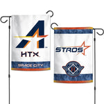 Houston Astros / City Connect Garden Flags 2 sided 12.5" x 18"