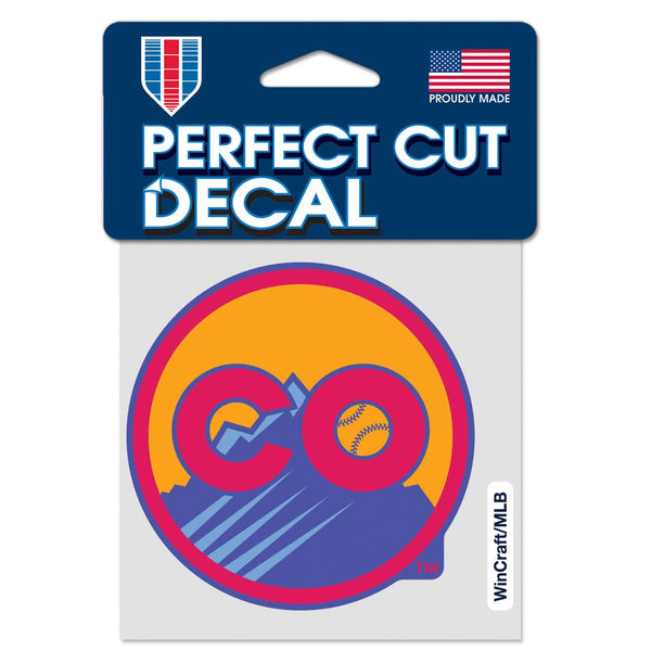 Colorado Rockies / City Connect Perfect Cut Color Decal 4" x 4"