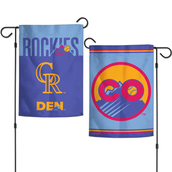 Colorado Rockies / City Connect Garden Flags 2 sided 12.5" x 18"