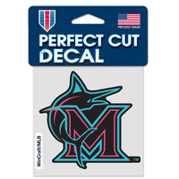 Miami Marlins / City Connect Perfect Cut Color Decal 4" x 4"