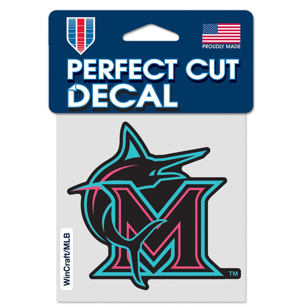 Miami Marlins / City Connect Perfect Cut Color Decal 4" x 4"