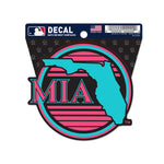 Miami Marlins / City Connect Clean Cut Decal 3" x 4"