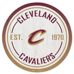 Cleveland Cavaliers Wood Sign 14" Rnd