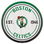 Boston Celtics Wood Sign 14" Rnd