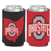 Wholesale-Ohio State Buckeyes STATE SHAPE Can Cooler 12 oz.