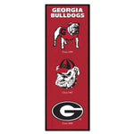 Georgia Bulldogs / Vintage Collegiate Wood Sign 6" x 17"