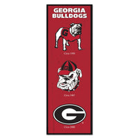 Georgia Bulldogs / Vintage Collegiate Wood Sign 6" x 17"