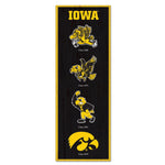 Iowa Hawkeyes / Vintage Collegiate Wood Sign 6" x 17"