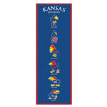 KANSAS JAYHAWKS / Vintage Collegiate Wood Sign 6" x 17"