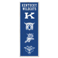 Kentucky Wildcats / Vintage Collegiate Wood Sign 6" x 17"
