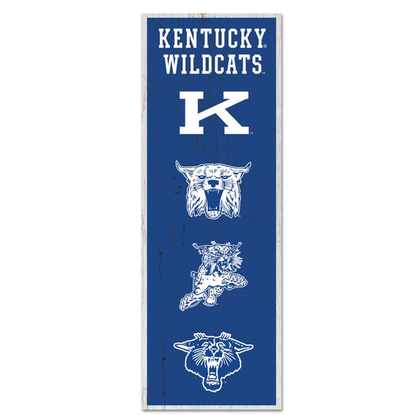 Kentucky Wildcats / Vintage Collegiate Wood Sign 6" x 17"