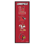 Louisville Cardinals /College Vault Wood Sign 6" x 17"